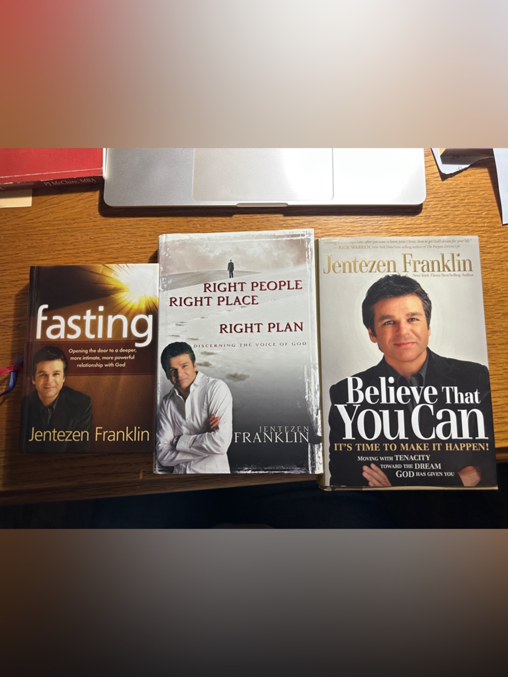 Jentezen Franklin Devotional Book Bundle - White, Brown, Black